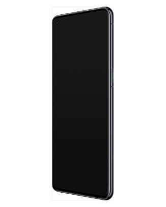 Telefon Telefon OPPO Find X5 Pro Negru, cu ecranul stins, privit din fata de la un unghi de 20 de grade spre stanga