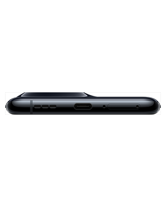 Telefon Telefon OPPO Find X5 Pro Negru, privit de jos, observandu-se microfonul, difuzorul si slotul pentru cablul de incarcare USB tip C