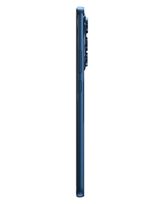 Telefon Telefon Motorola Edge 30 Dual Sim 128-8GB 5G Meteor Grey cu privire lateral dreapta pe un fundal alb