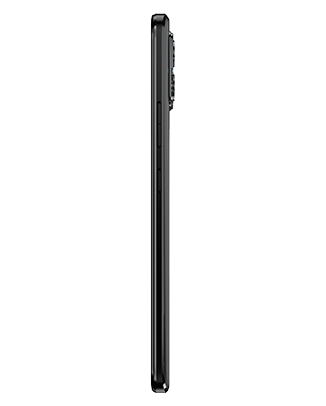 Telefon Telefon Moto G72 Negru, vizibil din dreapta, observadu-se butoanele pentru volum si butonul de blocare