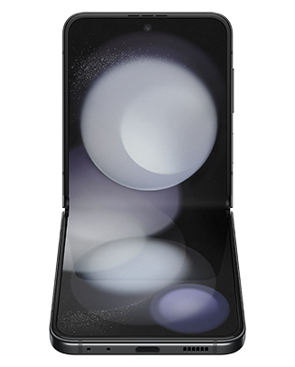 Telefon 014-galaxy-zflip5-graphite-fronttabletop