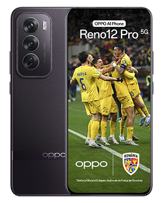 Telefon OPPO-Reno12-Pro-5G-Black-Brown-Front&Back-FRF